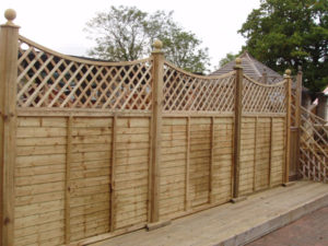 Larch Lap Fence Panels